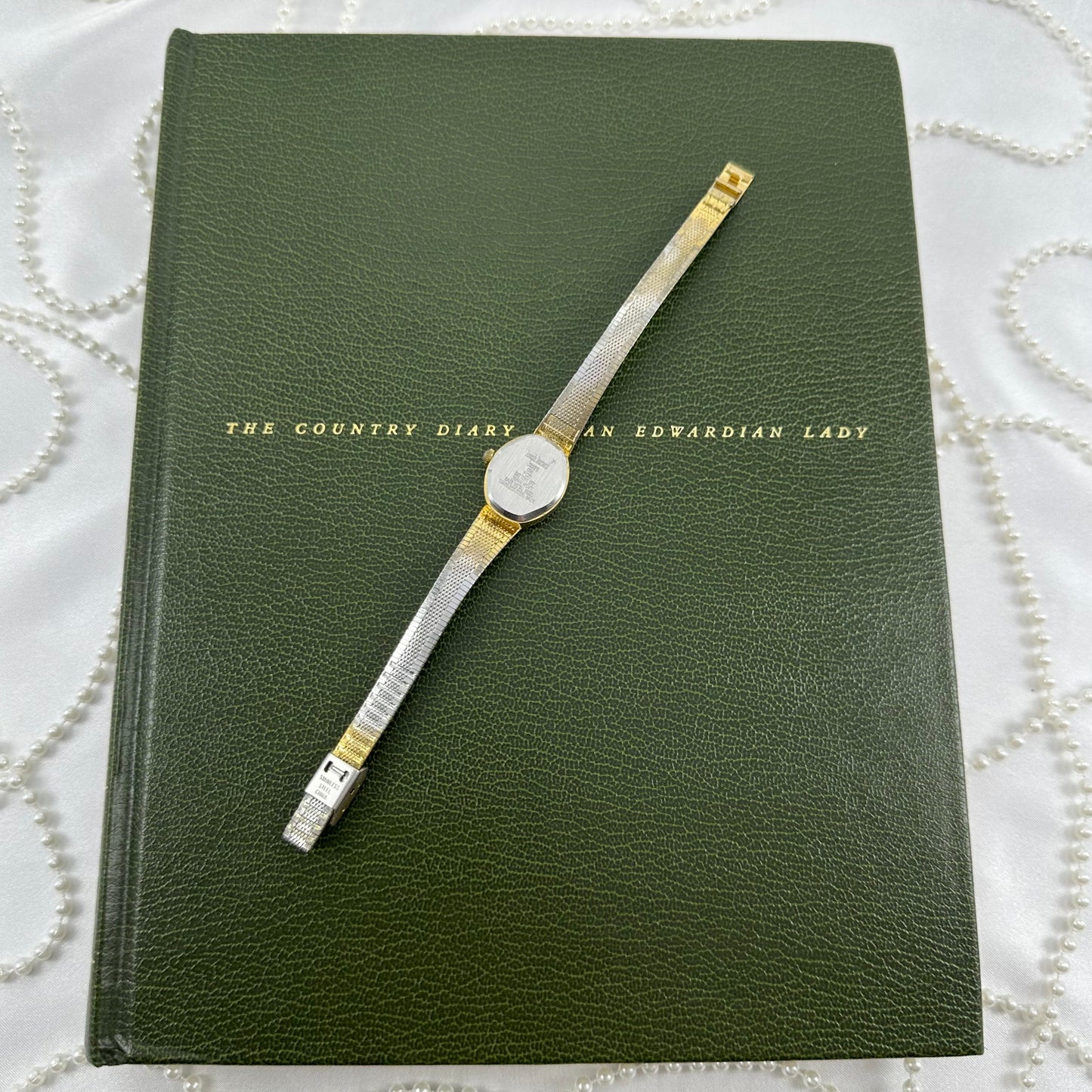 Vintage Gold Joseph Bernard Diamanté Heart Watch