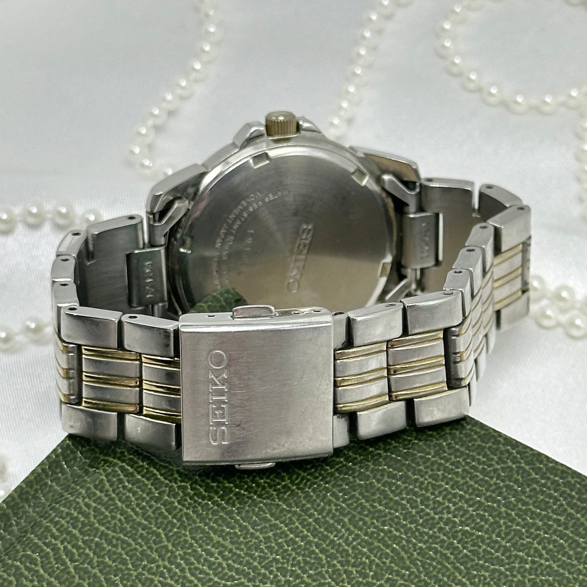 Seiko Men's Solar Two-Tone Tank Watch