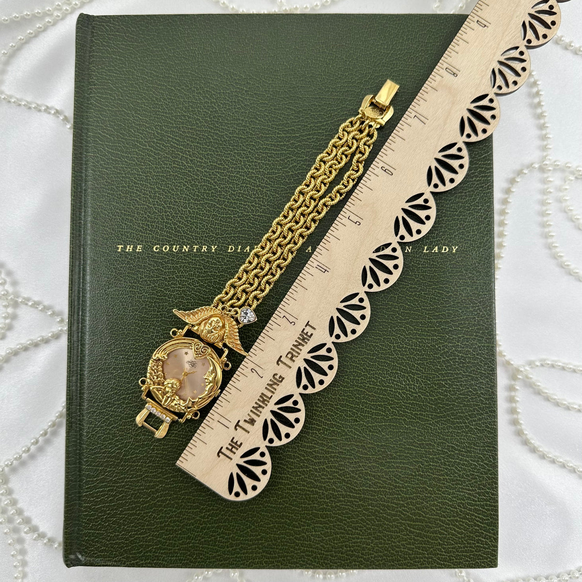 Rare Gold Kirks Folly Angel Watch