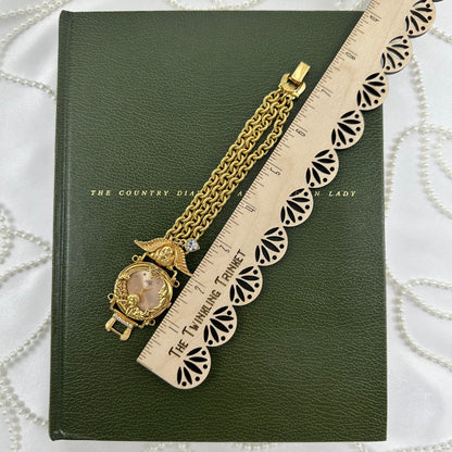 Rare Gold Kirks Folly Angel Watch