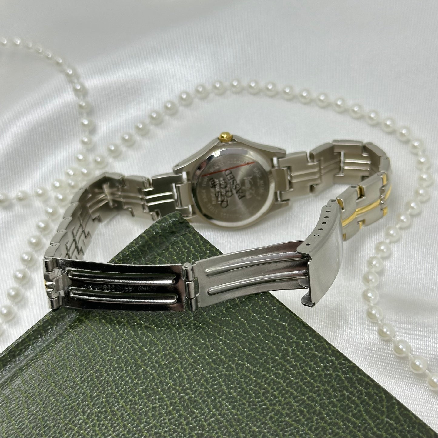 Vanity Fair Two-Tone Tank Watch with Date Display