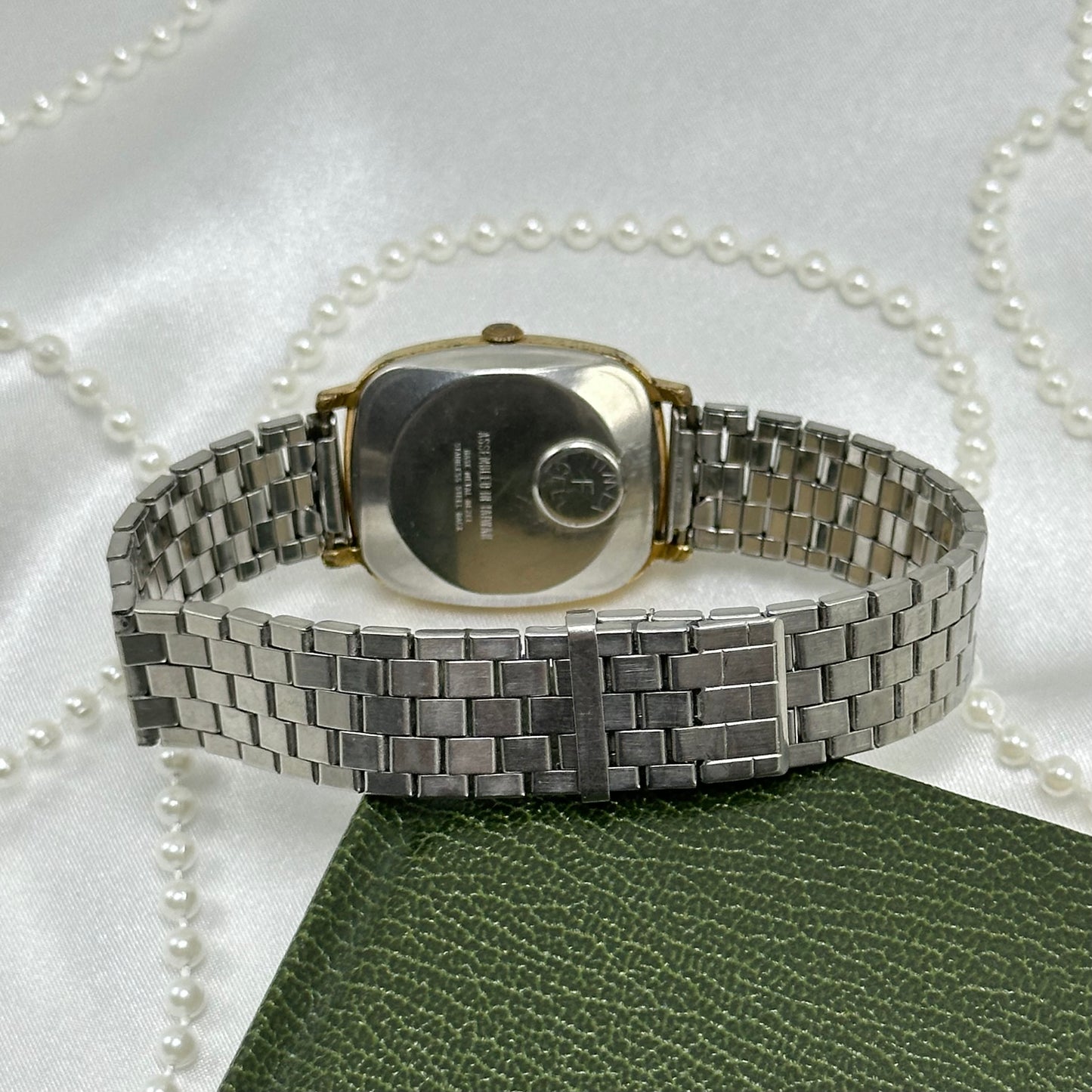 Two-Tone Men's Timex Watch with Unique Band