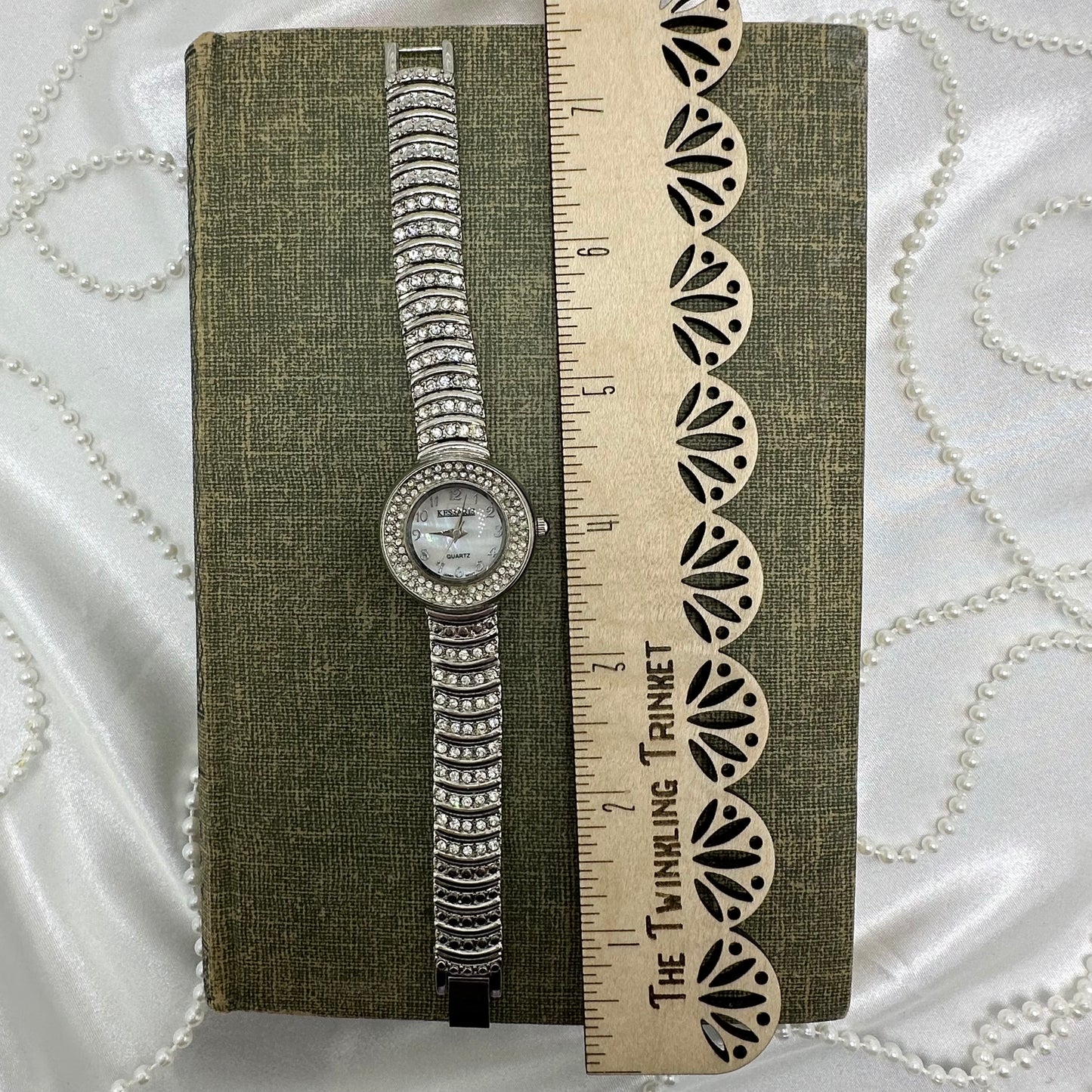 Diamanté Watch with Mother of Pearl Dial