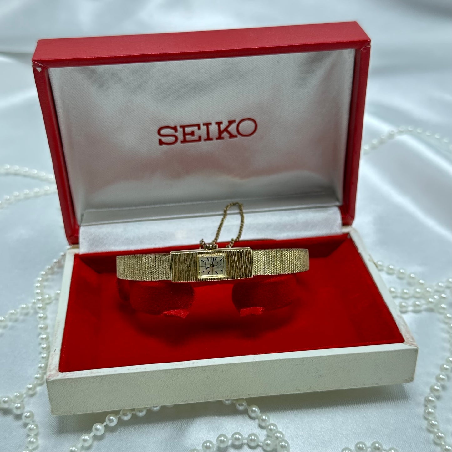 Slender Gold Vintage Seiko Wind-Up Watch