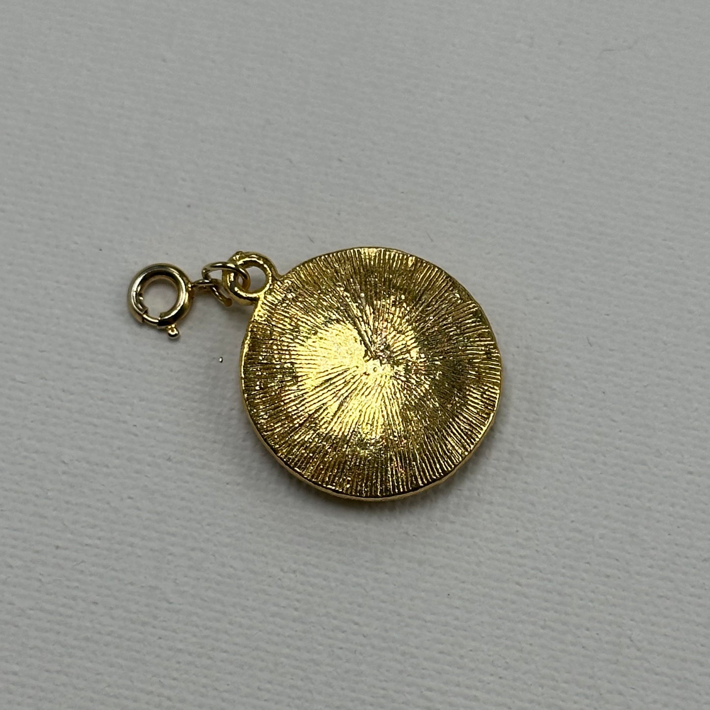 Vintage Gold Love Birds Charm