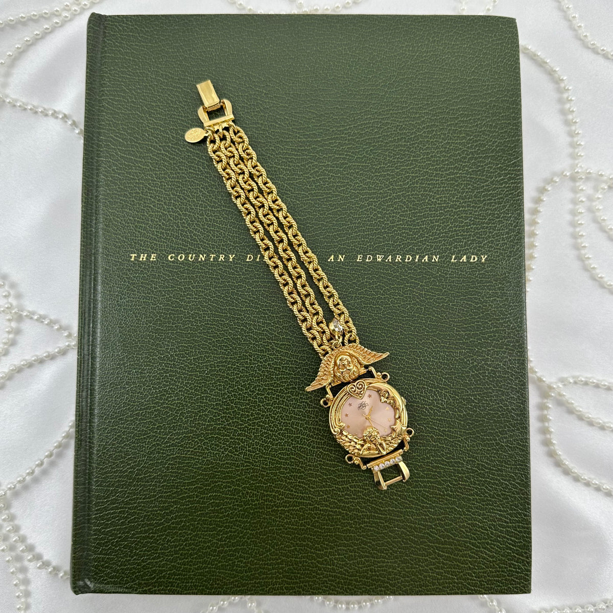 Rare Gold Kirks Folly Angel Watch