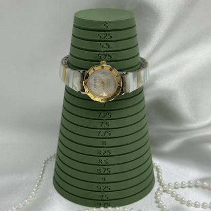Mother of Pearl Abalone Gold Watch with Round Dial