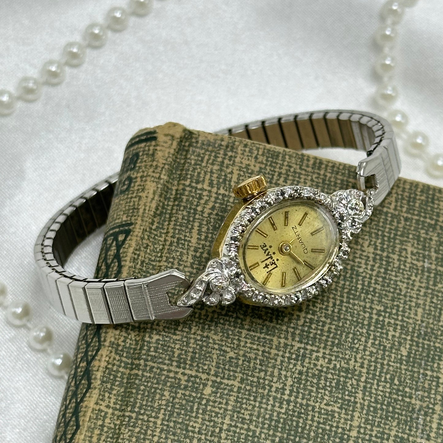 Dainty Two-Tone Cocktail Watch