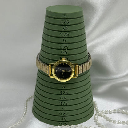 Classic Gold Watch with Black Round Dial
