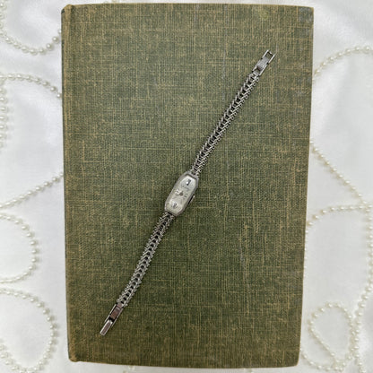 Dainty Vintage Wind-Up Elgin Watch with Roman Numeral Markers