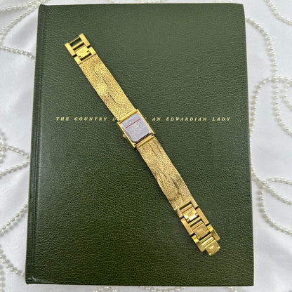AB Flower Stone Rare Gold Vintage Kirks Folly Watch