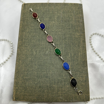 Vintage Silver Scarab Bracelet