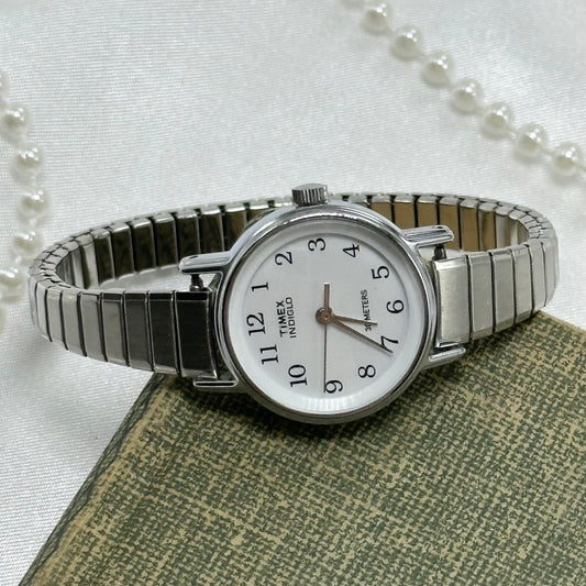 Classic Silver Round Dial Timex