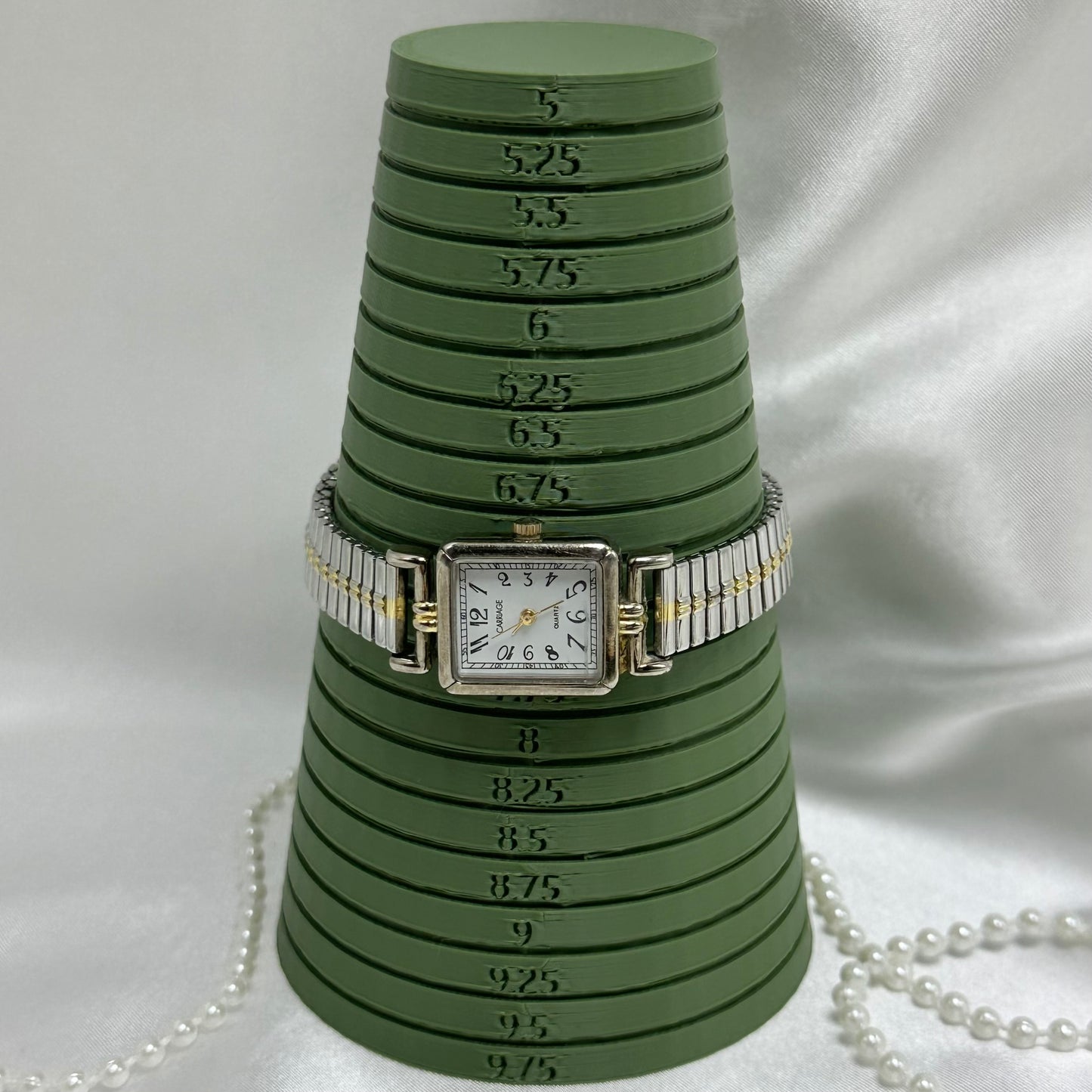 Two-Tone Carriage Watch with Rectangular Dial