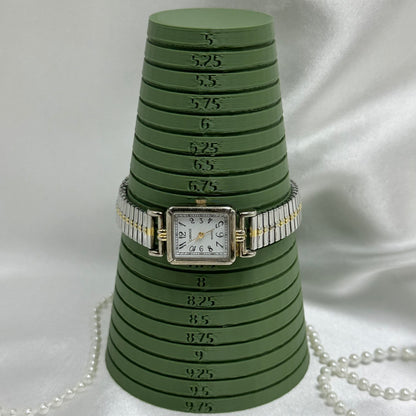 Two-Tone Carriage Watch with Rectangular Dial