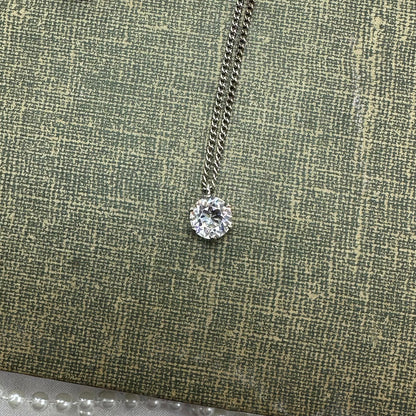 Vintage Single Stone Necklace