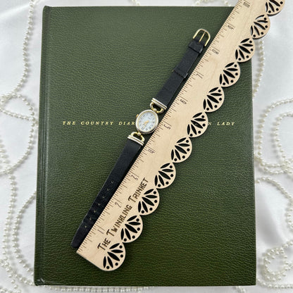 Classic Gold and Black Carriage Watch
