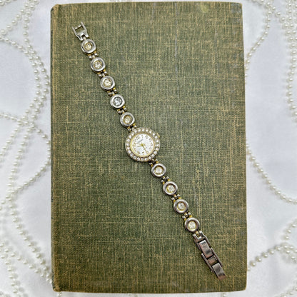 Gold Crystal Bracelet Watch