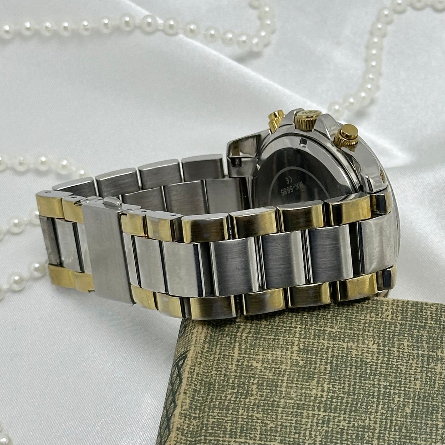 Two-Tone Michael Kors Tank Watch