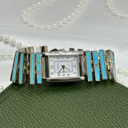 Sterling Silver and Turquoise Stone Watch