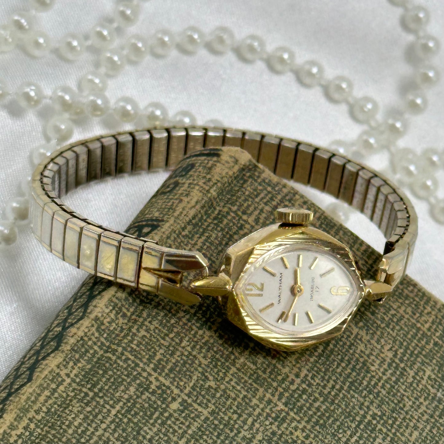 Vintage Dainty Gold Waltham Cocktail Watch