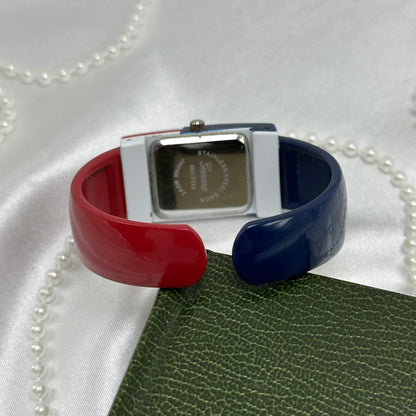 Vintage American Flag Gevena Cuff Watch