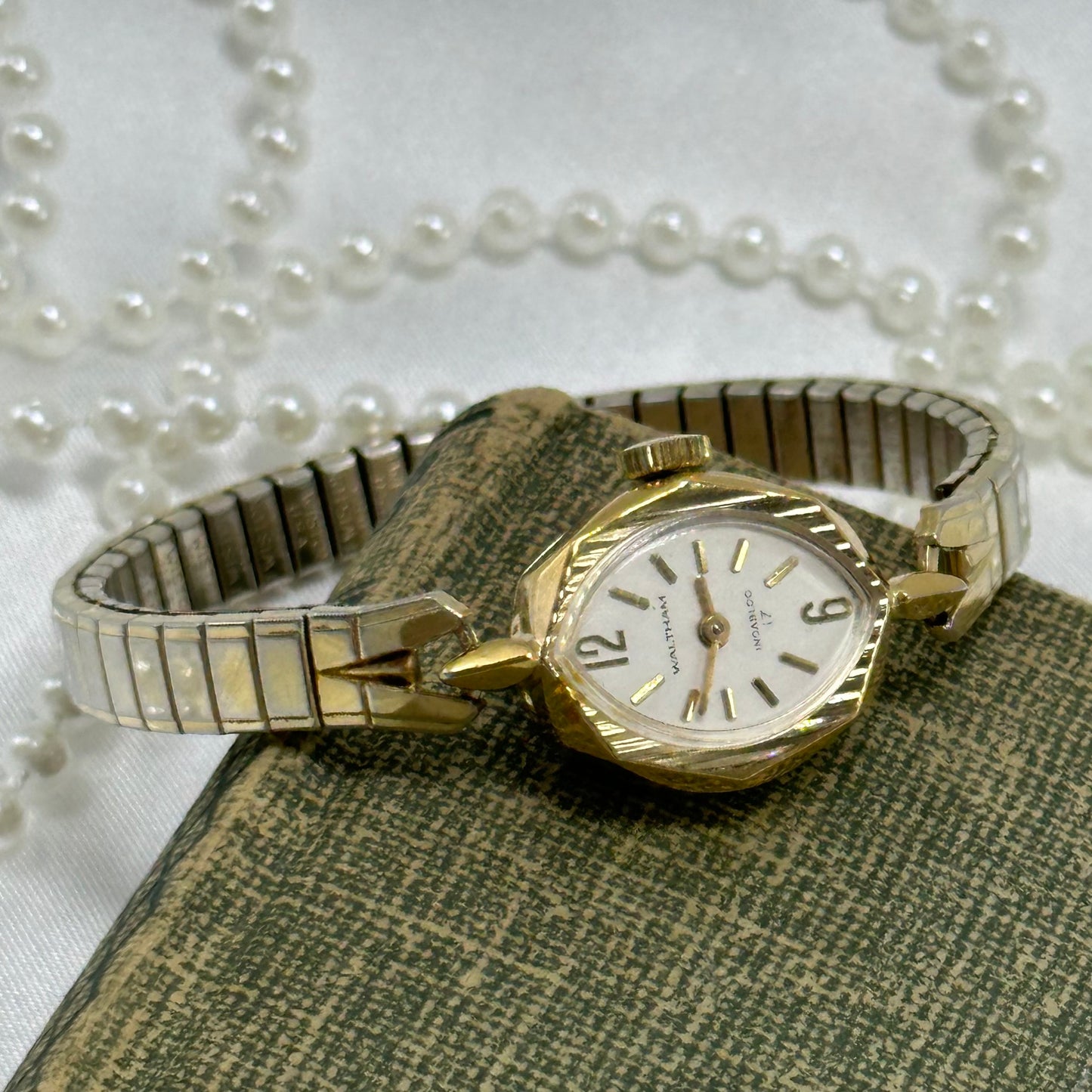 Vintage Dainty Gold Waltham Cocktail Watch