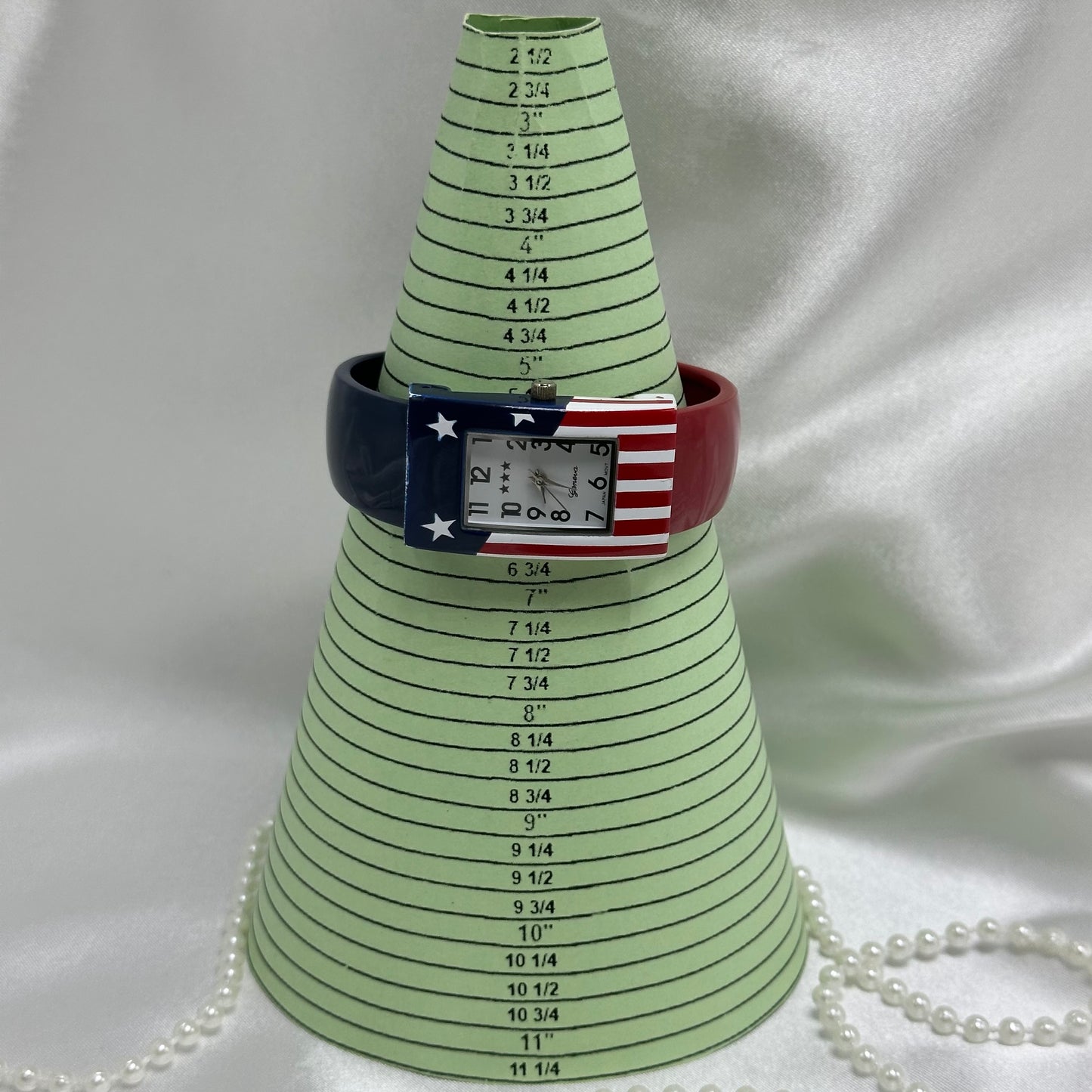 Vintage American Flag Gevena Cuff Watch