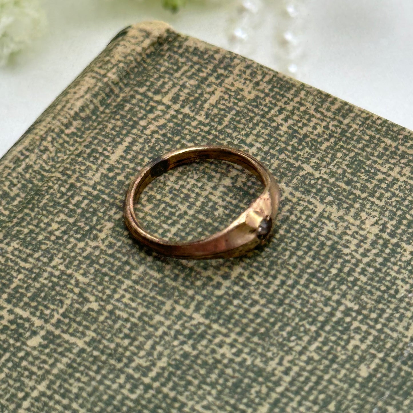 Vintage Baby Ring & Box