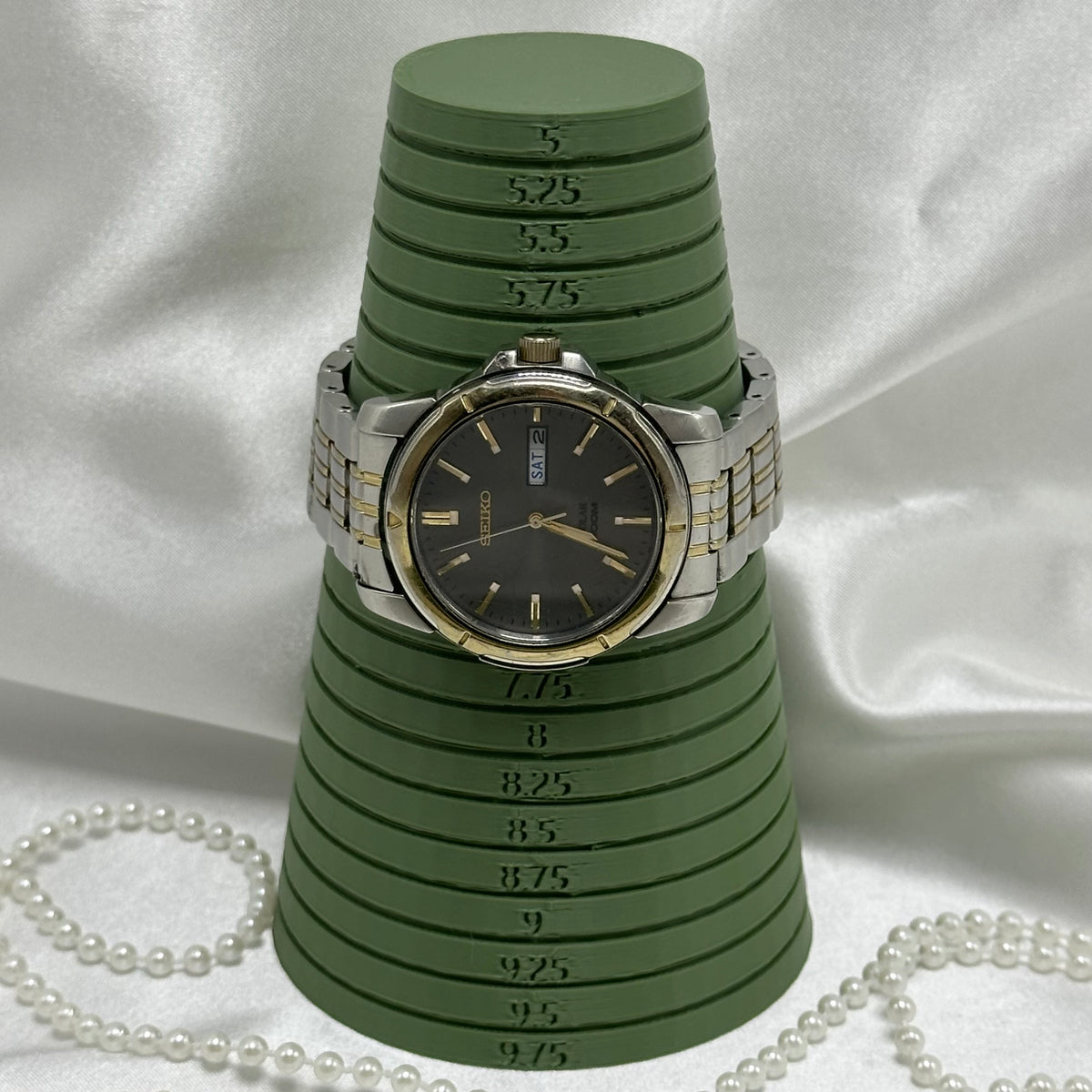 Seiko Men's Solar Two-Tone Tank Watch