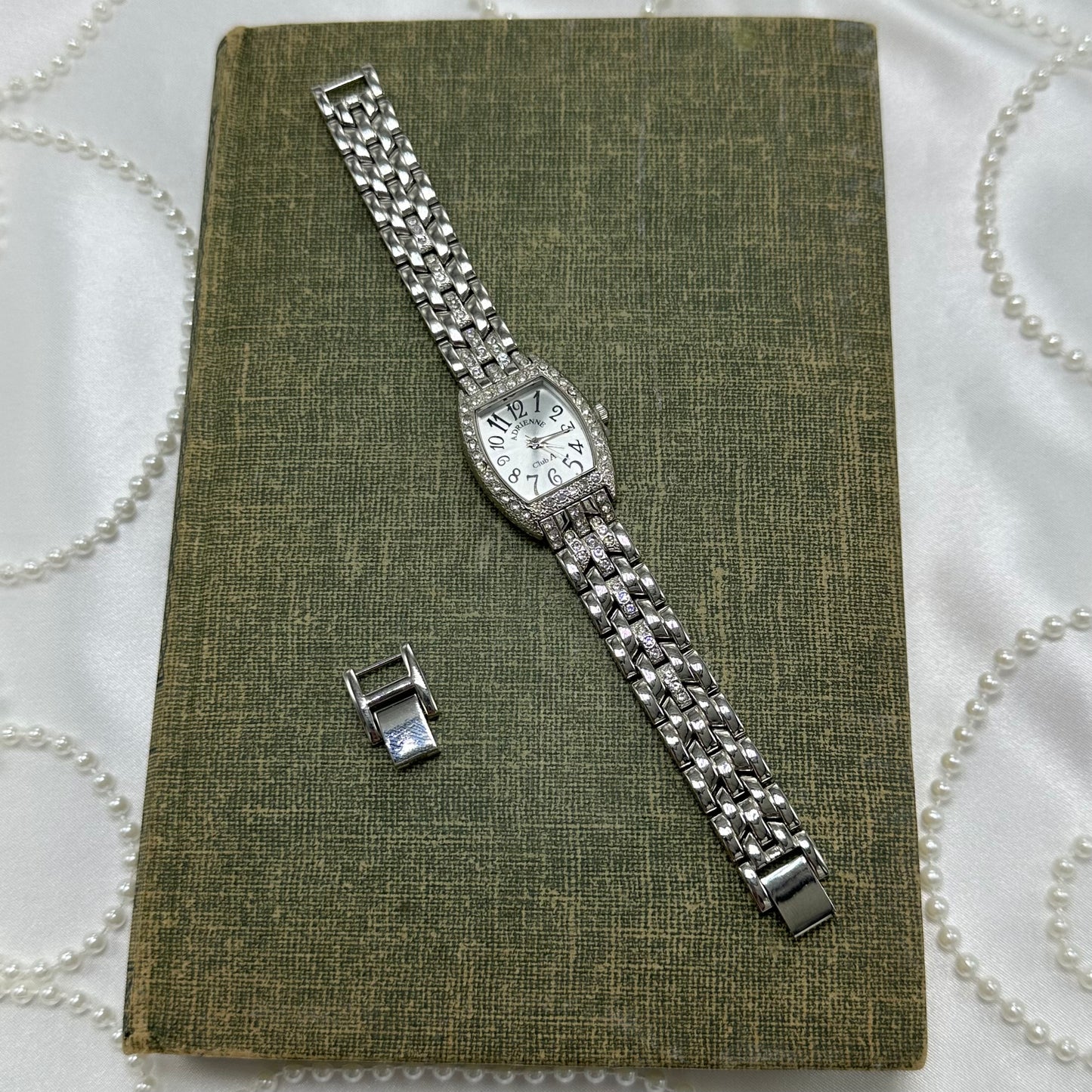 Silver Diamanté Adrienne Watch