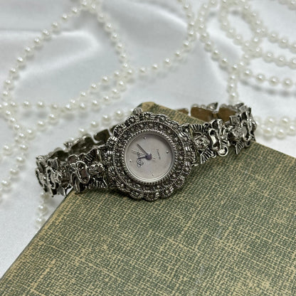 Vintage Silver Angel Charm Bracelet