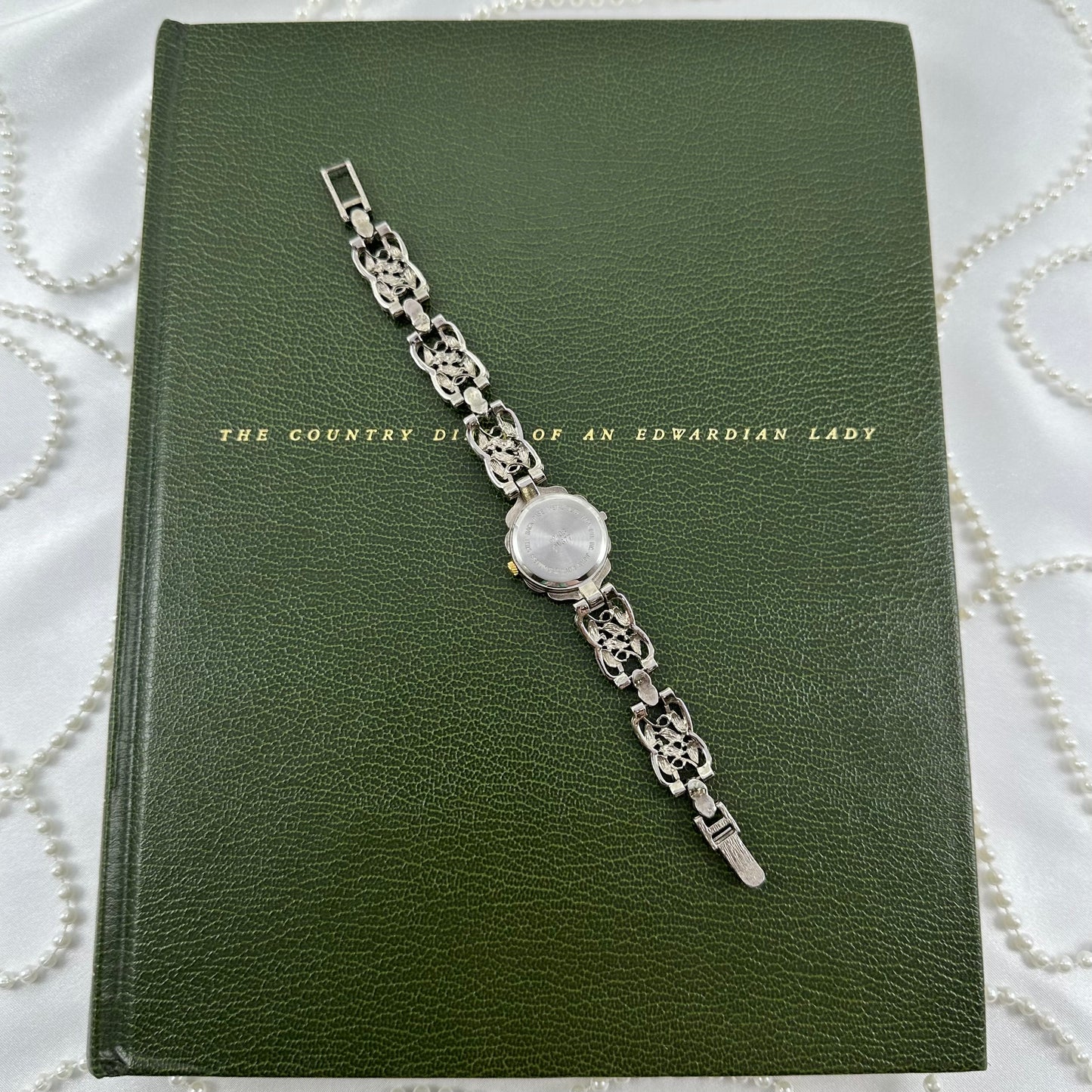 Two-Tone Art Deco Style Watch with Roman Numeral Markers