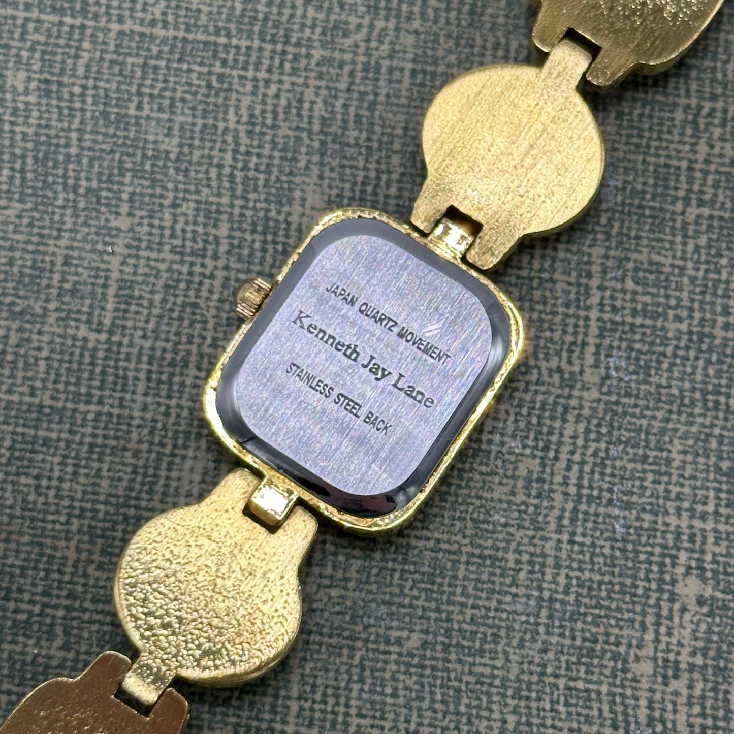 Gold Kenneth Jay Lane Scarab Watch