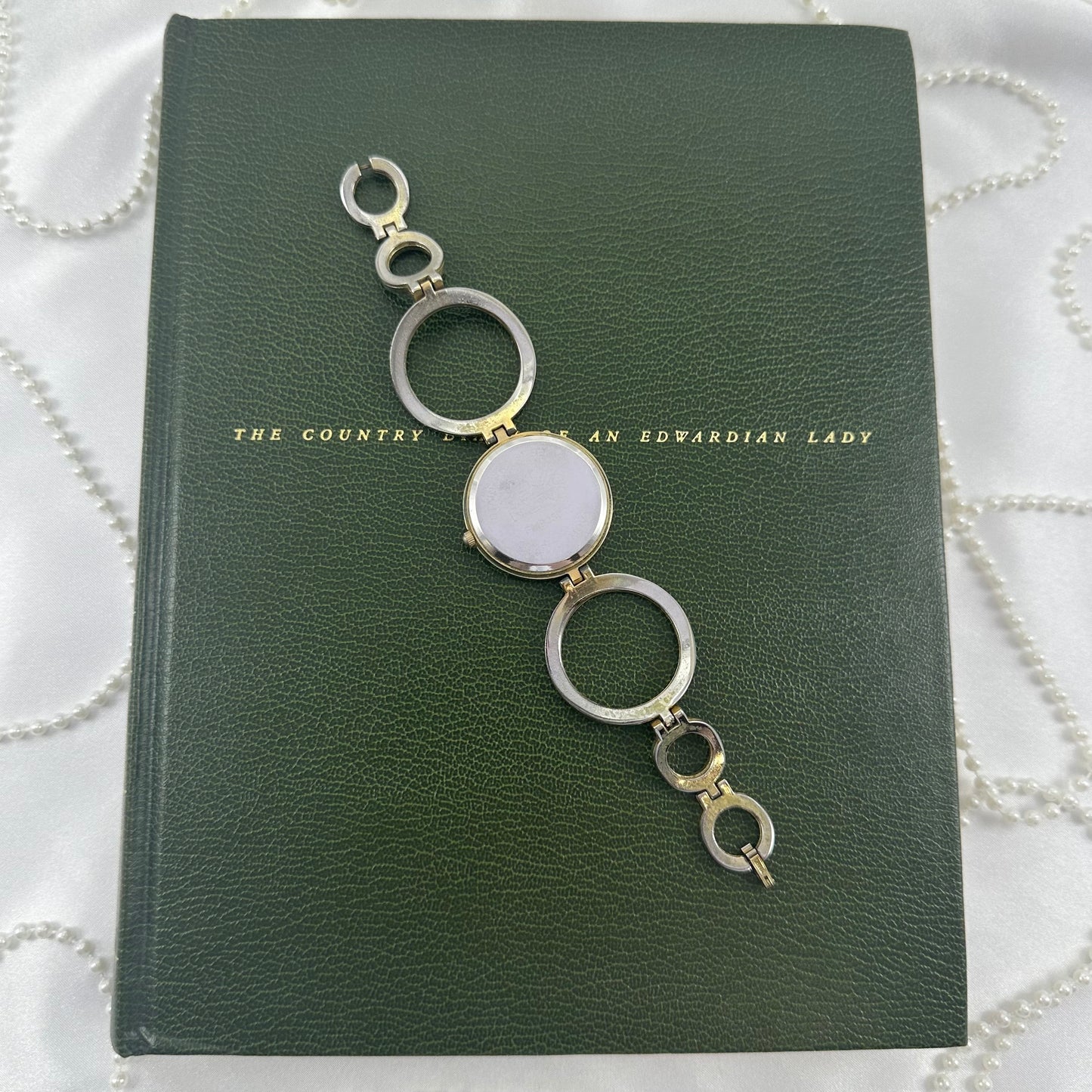 Gold Figaro Milano Diamanté Circle Watch