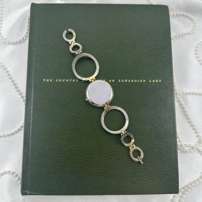 Gold Figaro Milano Diamanté Circle Watch