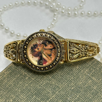 Gold Cherub Watch