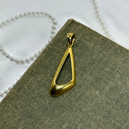 Vintage Gold Pendants Bundle - Triangle and Spiral