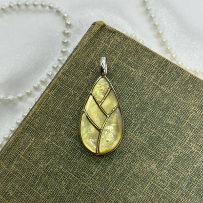 Vintage Silver and Green Pendant & Cross Pendant Bundle