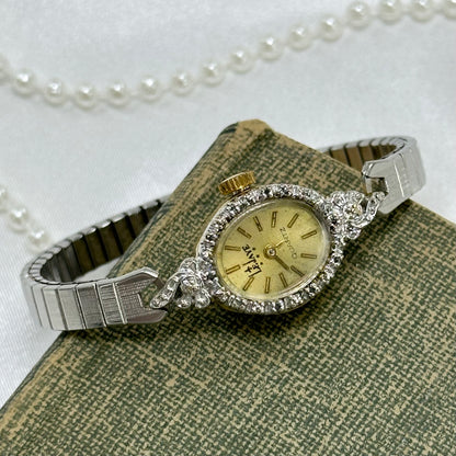 Dainty Two-Tone Cocktail Watch