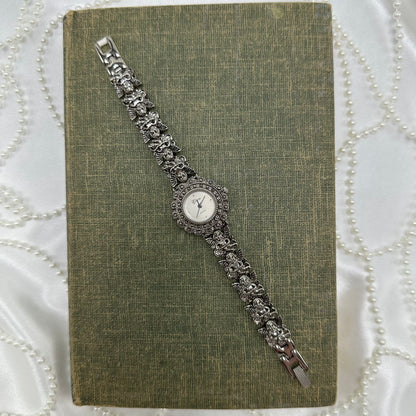 Vintage Silver Angel Charm Bracelet