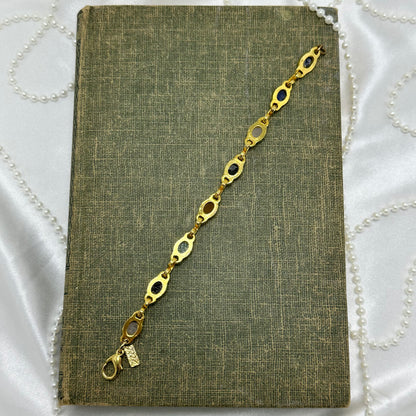 Vintage Gold Scarab Bracelet