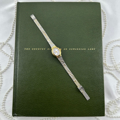 Two-Tone Vintage Avon Tulip Watch