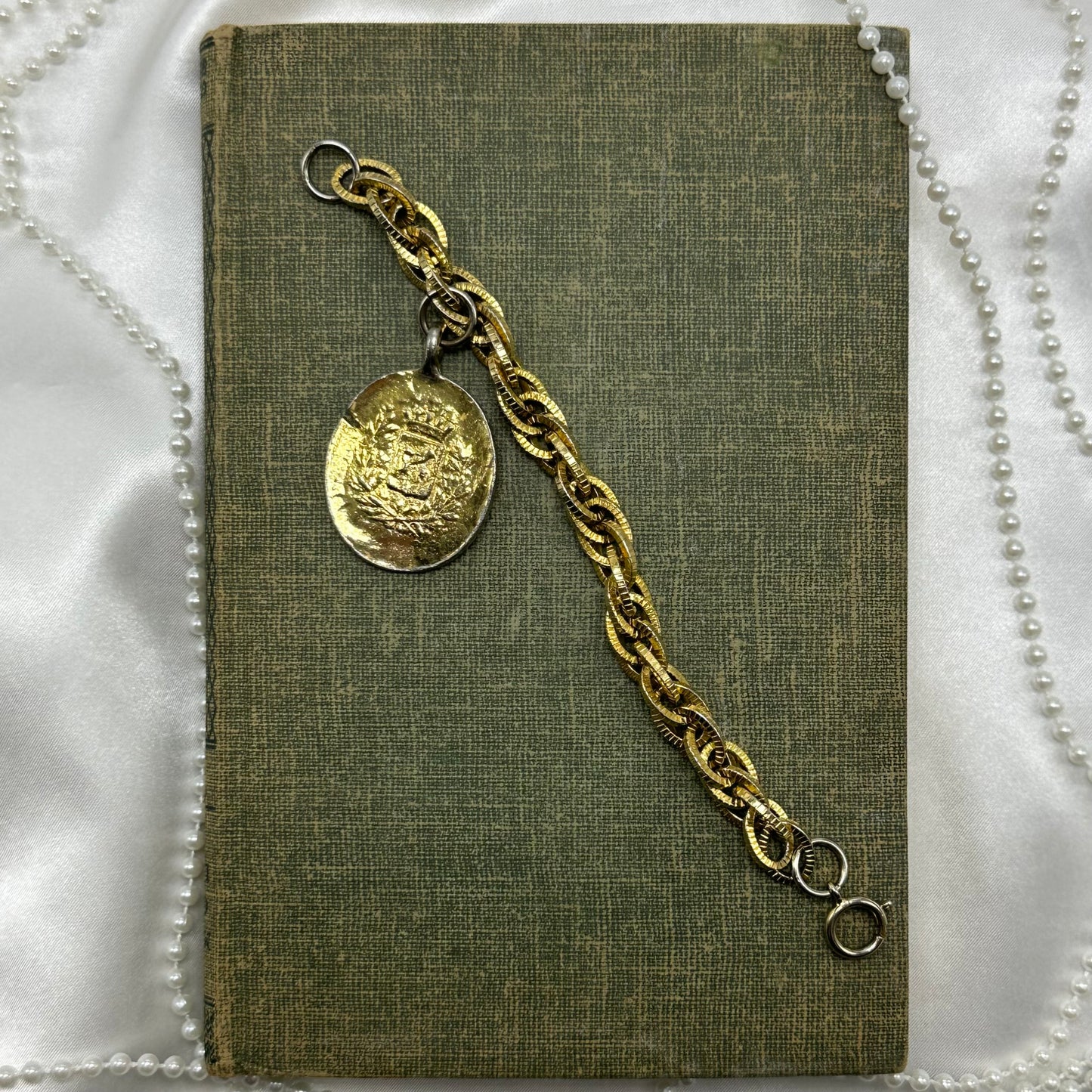 Vintage Gold Coin Bracelet