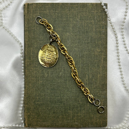 Vintage Gold Coin Bracelet