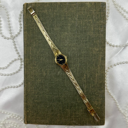Black Dial Gold Waltham Watch