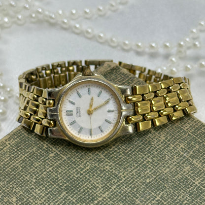 Vintage Gold Round Dial Citizen Watch