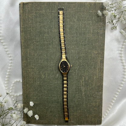 Black and Gold Elgin II Watch