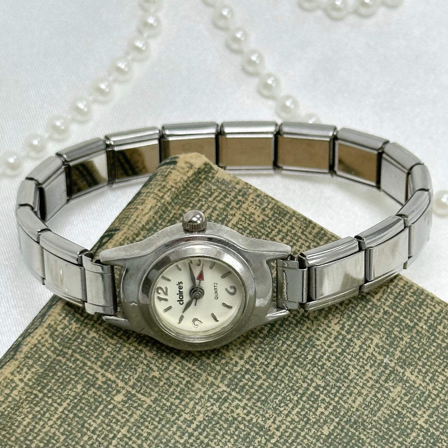 Dainty Y2K Silver Claire's Watch