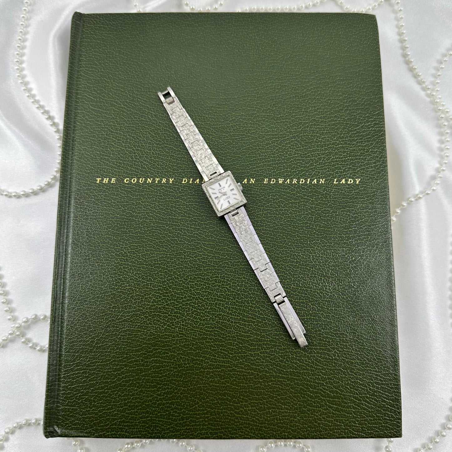 Vintage Wind-Up Silver Square Dial Watch